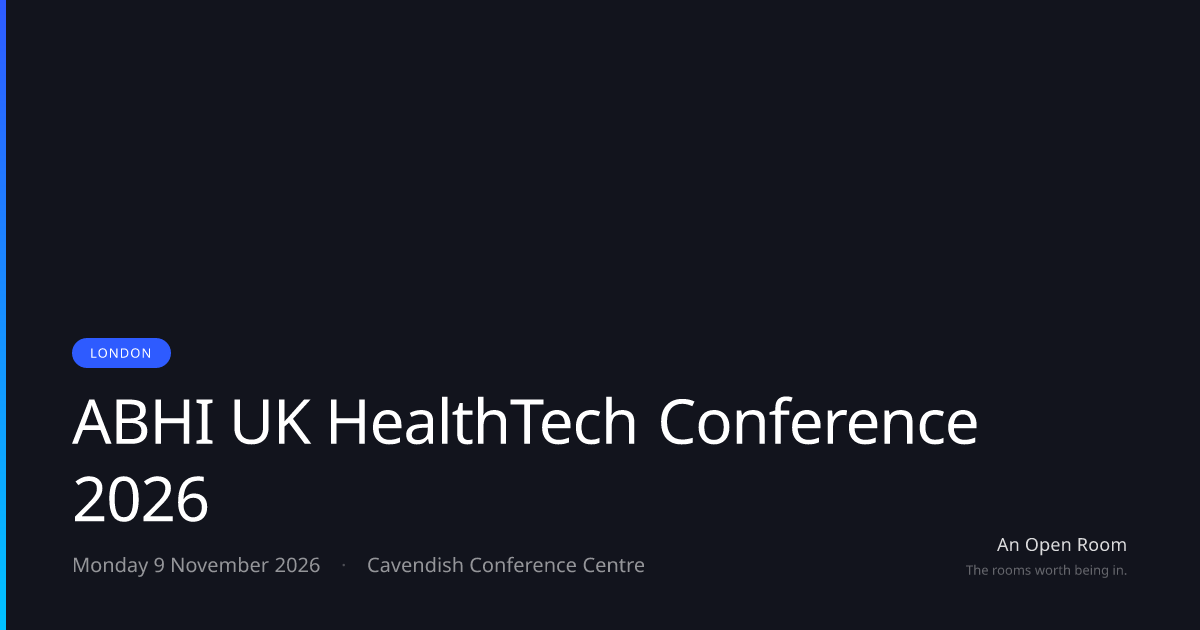 ABHI UK HealthTech Conference 2026