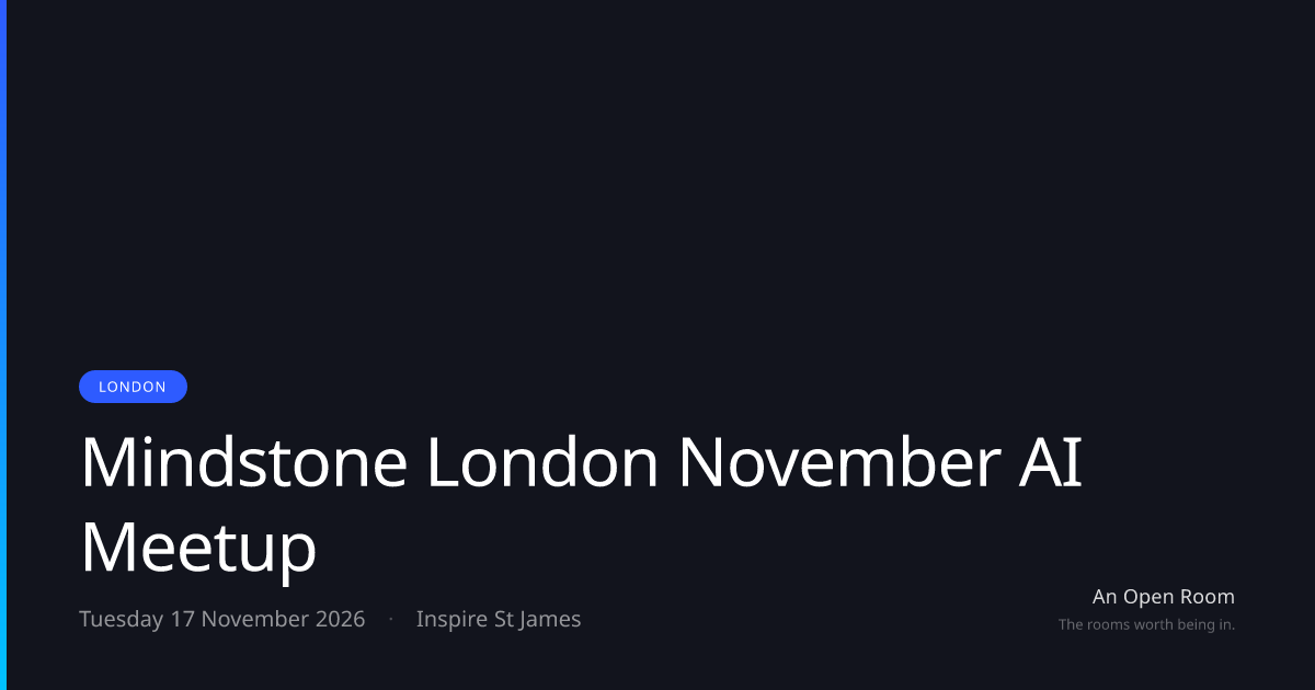 Mindstone London November AI Meetup