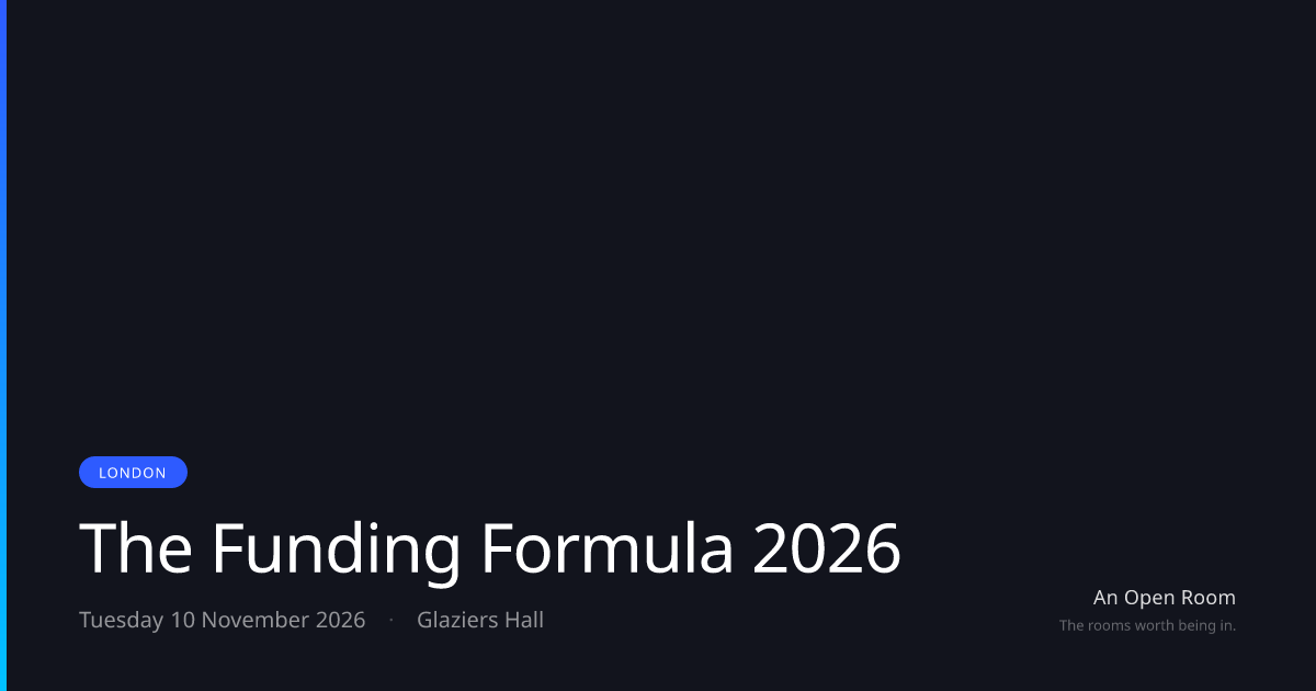 The Funding Formula 2026